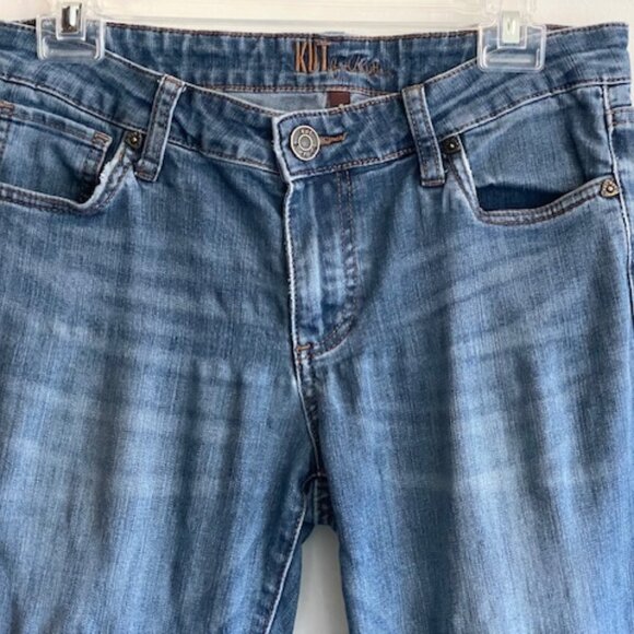 KUT FROM THE KLOTH Light Blue Denim Classic Straight Mid Rise Jeans 4 - Picture 4 of 16